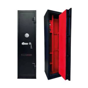 Cofre 130x42x40 segredo mecânico Preto c/ Vermelho