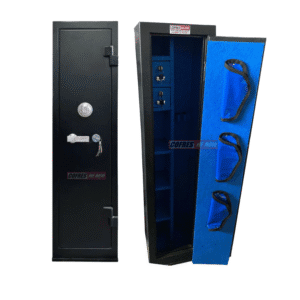 Cofre 130x30x30 segredo mecânico com coldre Preto c/ Azul